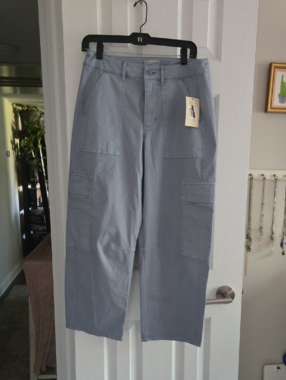 Universal Thread Light Blue Wide Leg Cargo Pants
